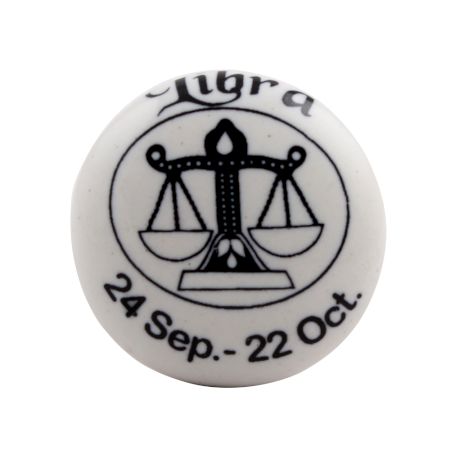 Libra Flat Ceramic Wine Stopper